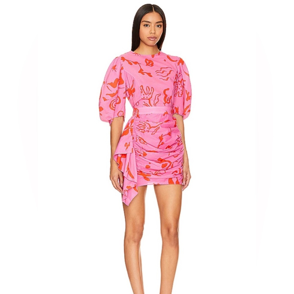 RHODE Pia Dress - Pink and Orange